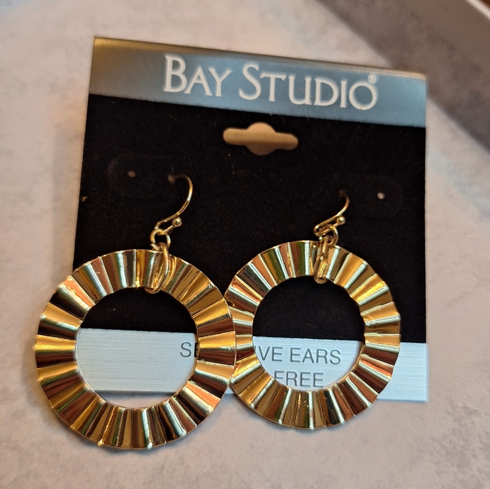 Bay Studio Gold Hoop Earrings